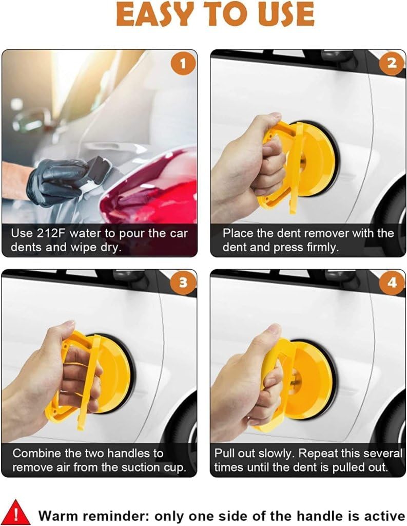 Suction Cup Dent Remover Puller Car Dent Puller Small Remover for Car Dent Repair, Glass,Tiles, Mirror, Granite Lifting and Objects Moving for Car Dent...