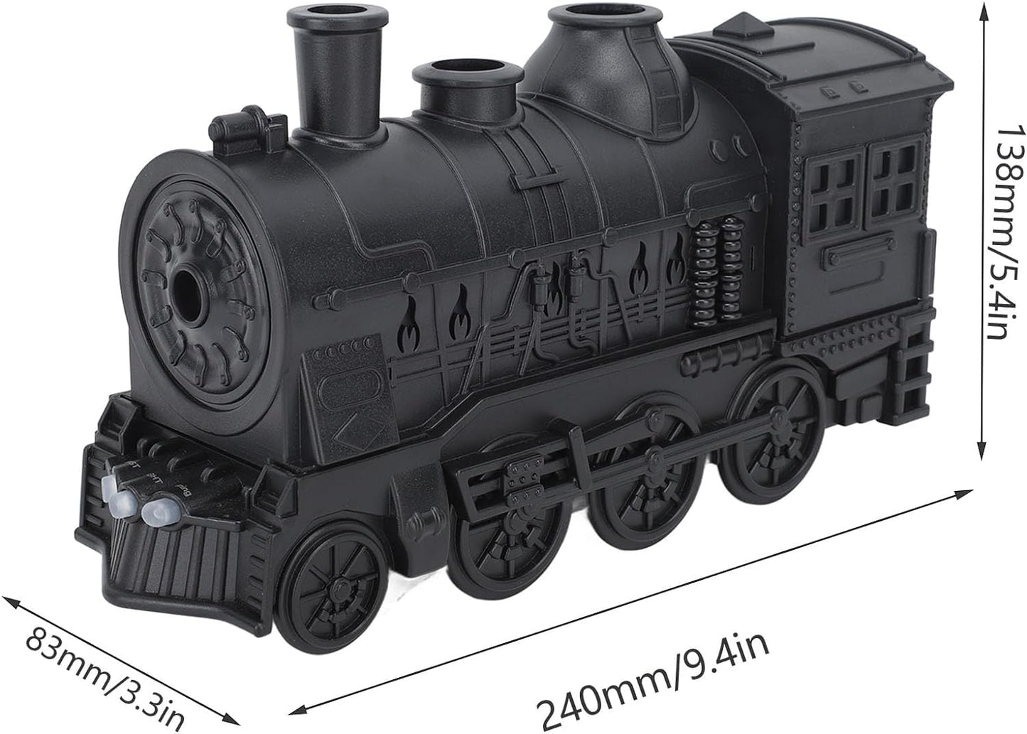 plastic Train Essential Oil Diffuser Ultrasonic Cool Mist Aromatherapy Diffuser Humidifier with Auto Shut-Off and 2 Light 2 Mist Mode,Auto Shut-Off,for Large Room,Home,Office Hotel 300ml