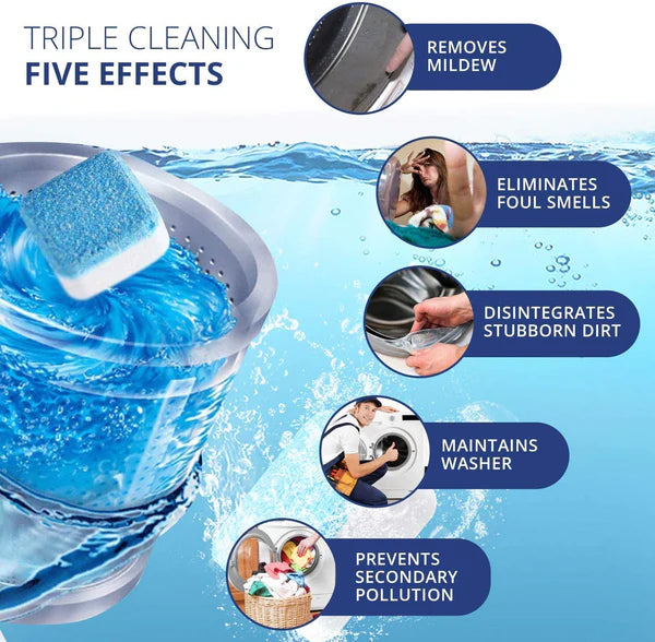 Active Washing Machine Deep Cleaning Tablets